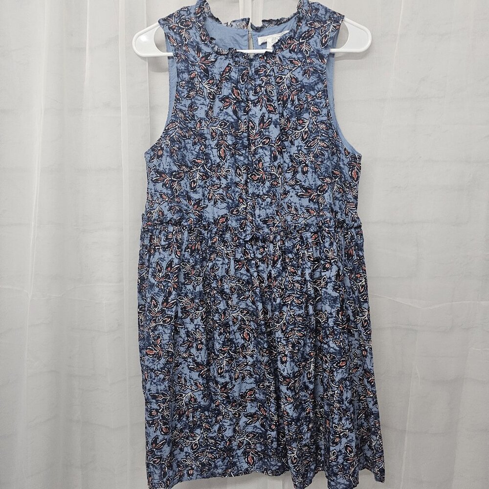 Lucky Brand Dress Blue Floral Boho Cottage Hippie Sleeveless M - Picture 10 of 14